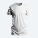 White custom T-shirt, front view